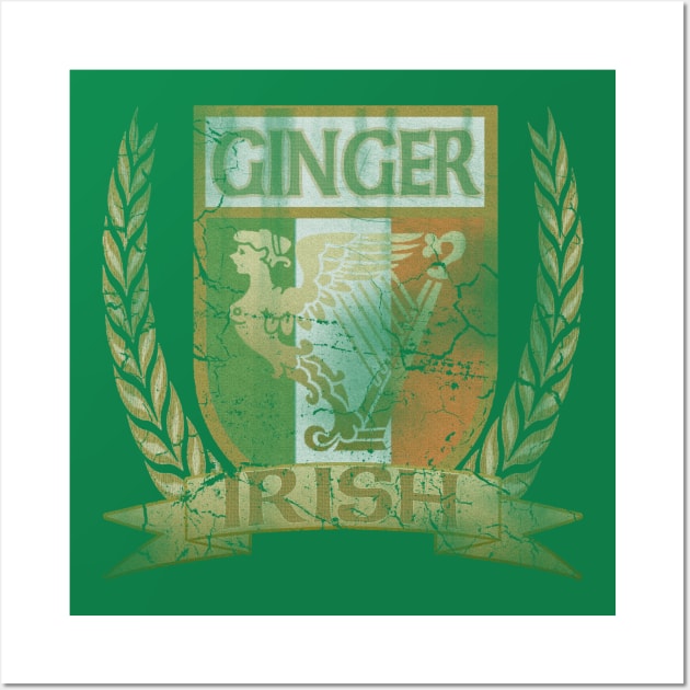 Irish Ginger Crest Wall Art by E